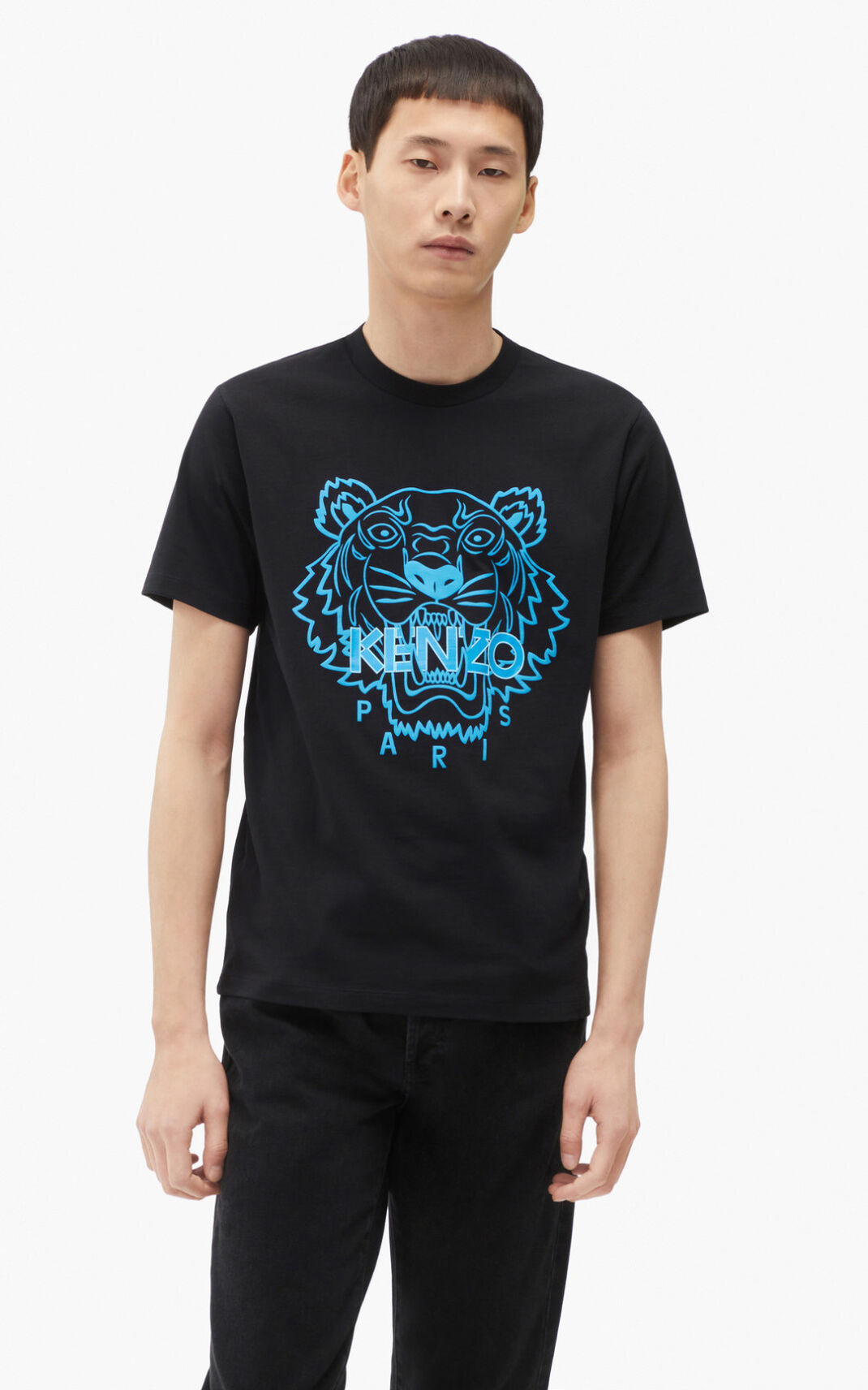 Kenzo Tiger μπλουζακια ανδρικα μαυρα | GR333753